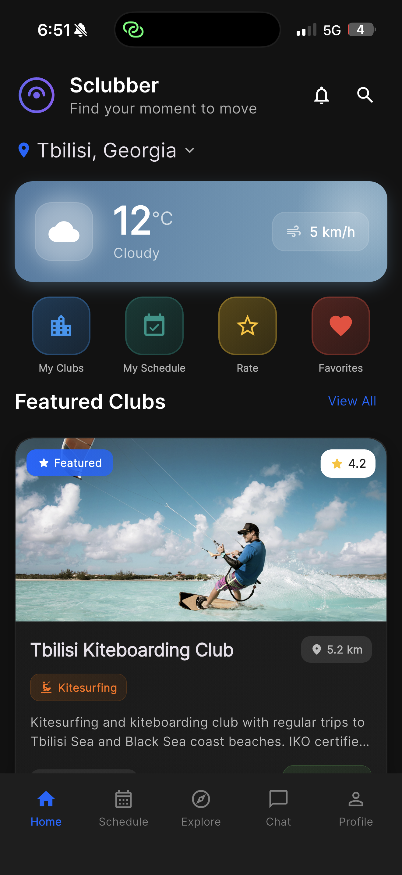 Sclubber mobile app